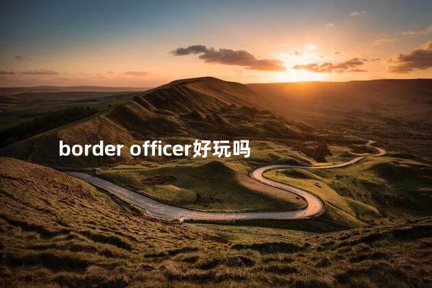 border officer好玩吗