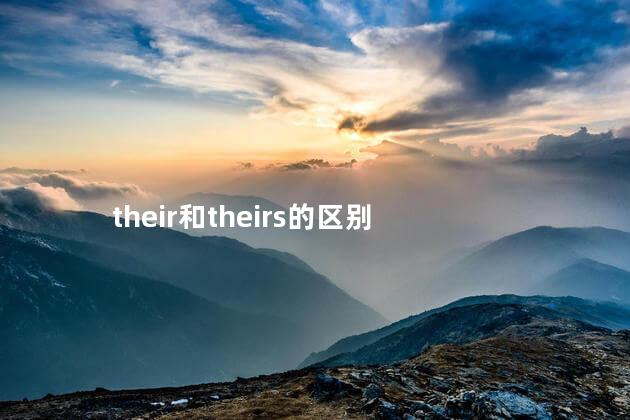 their和theirs的区别