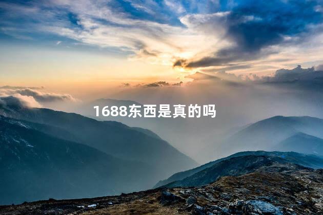 1688东西是真的吗