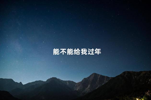 能不能给我过年