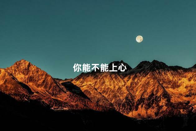 你能不能上心