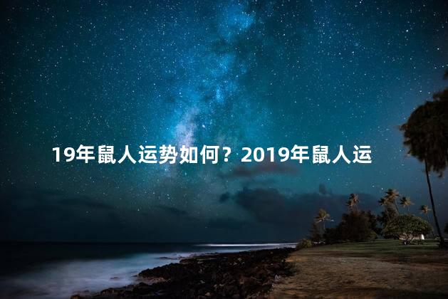 19年鼠人运势如何？2019年鼠人运势大揭秘！