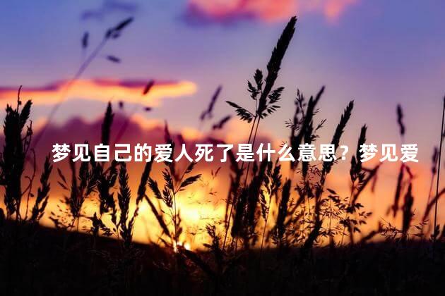 梦见自己的爱人死了是什么意思？梦见爱人去世，是什么寓意？