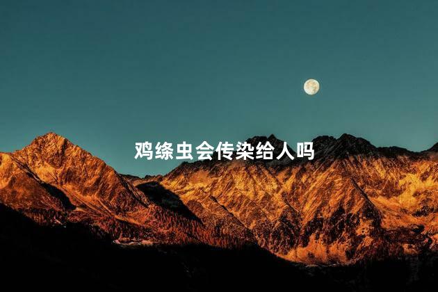 鸡绦虫会传染给人吗，鸡绦虫会感染人吗